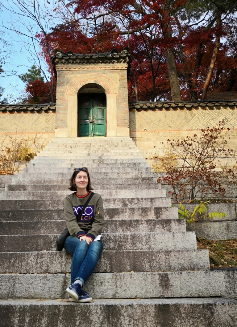 Alex on changdeokgung stairs